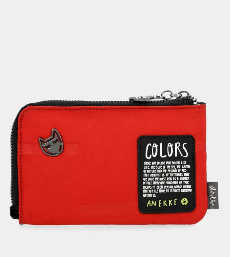 Nature Colors Red Coin Purse With Red Wallet | Anekke Sale