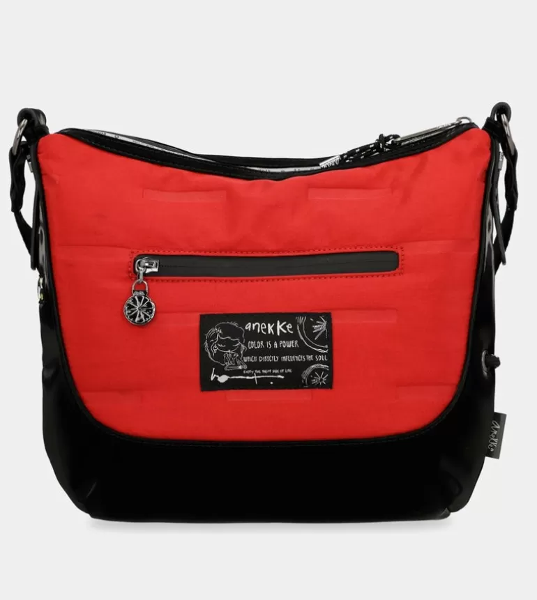 Nature Colors Red Large Shoulder Bag | Anekke Flash Sale