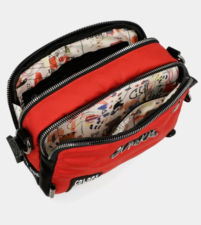 Nature Colors Red Rectangular Shoulder Bag | Anekke Store